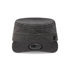 New York Yankees Pigment Dye Black Military Cap