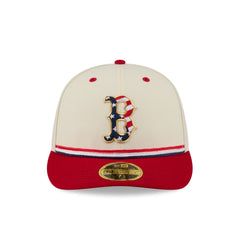 Boston Red Sox Independence Day 2026 Low Profile 59FIFTY Fitted Hat