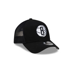 Brooklyn Nets Side Script 9FORTY A-Frame Trucker Hat