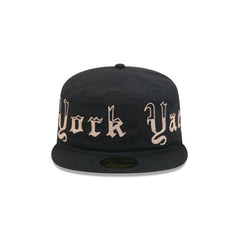 New York Yankees Gothic Lettering Pillbox Hat