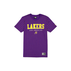 Los Angeles Lakers Throwback Pinstripe Varsity T-Shirt