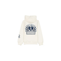 New York Yankees Girls Chrome White Full-Zip Hoodie