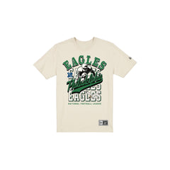 Philadelphia Eagles Throwback Helmet Chrome White T-Shirt