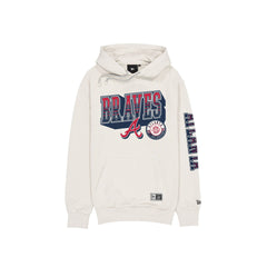 Atlanta Braves Throwback Chrome White Hoodie