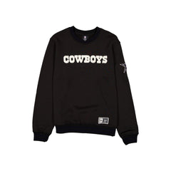 Dallas Cowboys Throwback Boucle Black Crewneck