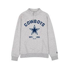 Dallas Cowboys Heather Gray Quarter Zip