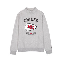 Kansas City Chiefs Heather Gray Quarter Zip