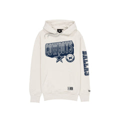 Dallas Cowboys Throwback Chrome White Hoodie