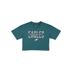 Philadelphia Eagles Women's Cropped Split T-Shirt