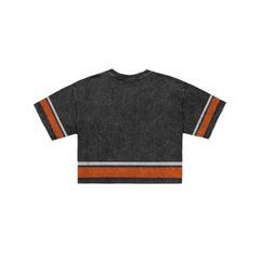 Houston Astros Women's Vintage Stripe Cropped T-Shirt