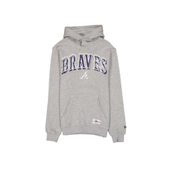 Atlanta Braves Heather Gray Varsity Hoodie