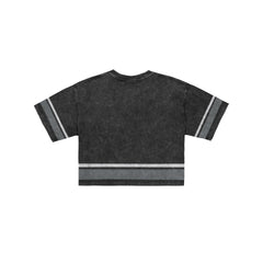 Las Vegas Raiders Women's Vintage Stripe Cropped T-Shirt