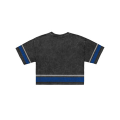 Los Angeles Dodgers Women's Vintage Stripe Cropped T-Shirt