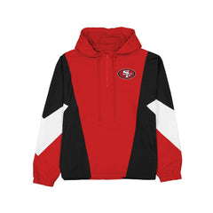 San Francisco 49ers Multicolor Quarter Zip Windbreaker
