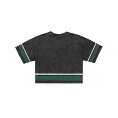 Philadelphia Eagles Women's Vintage Stripe Cropped T-Shirt