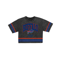 Buffalo Bills Women's Vintage Stripe Cropped T-Shirt