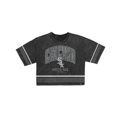 Chicago White Sox Women's Vintage Stripe Cropped T-Shirt