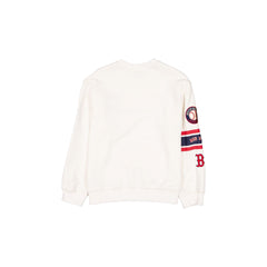 Boston Red Sox Women's Chrome White Varsity Crewneck