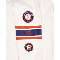 Houston Astros Women's Chrome White Varsity Crewneck