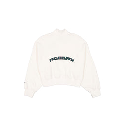 Philadelphia Eagles Women's Chrome White Quarter Zip