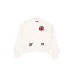 Chicago Bulls Women's Chrome White Quarter Zip