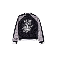 New York Yankees Women's Floral Satin Varsity Jacket