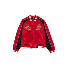 Kansas City Chiefs Women's Floral Satin Varsity Jacket