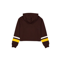 San Diego Padres Women's Throwback Cropped Tie Hoodie