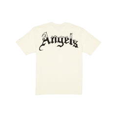 Los Angeles Angels Gothic Lettering Chrome White T-Shirt