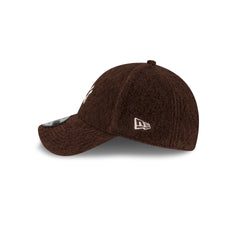 New York Yankees Brown Winter Borg 9FORTY Snapback Hat
