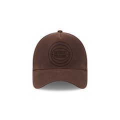 Detroit Pistons Waxed Canvas Brown 59FORTY A-Frame Fitted Hat