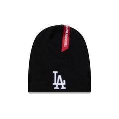 Alpha Industries x Los Angeles Dodgers Black Beanie Hat