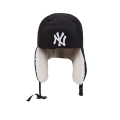 Alpha Industries x New York Yankees Black Puffer Trapper Hat