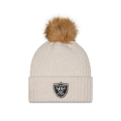 Las Vegas Raiders Women's Sandy Linen Pom Knit Hat