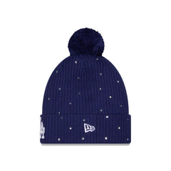 Los Angeles Dodgers Women's Rhinestone Pom Knit Hat