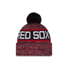 Boston Red Sox Tri Color Pom Knit Hat