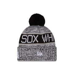 Chicago White Sox Tri Color Pom Knit Hat