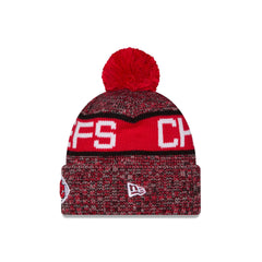 Kansas City Chiefs Tri Color Pom Knit Hat