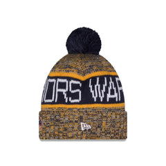 Golden State Warriors Tri Color Pom Knit Hat