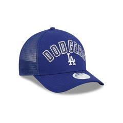 Los Angeles Dodgers Sequin Wordmark Women's 9FORTY M-Crown A-Frame Trucker Hat