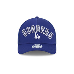 Los Angeles Dodgers Sequin Wordmark Women's 9FORTY M-Crown A-Frame Trucker Hat