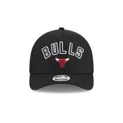 Chicago Bulls Sequin Wordmark Women's 9FORTY M-Crown A-Frame Trucker Hat