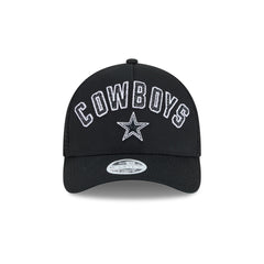 Dallas Cowboys Sequin Wordmark Women's 9FORTY M-Crown A-Frame Trucker Hat