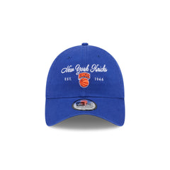 New York Knicks Script Wordmark Casual Classic Adjustable Hat