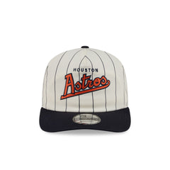 Houston Astros Chrome White Pinstripe 19TWENTY Snapback Hat