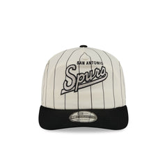 San Antonio Spurs Chrome White Pinstripe 19TWENTY Snapback Hat