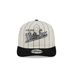 Chicago White Sox Chrome White Pinstripe 19TWENTY Snapback Hat