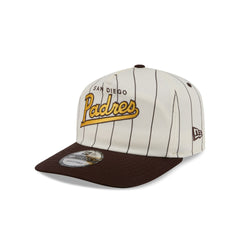 San Diego Padres Chrome White Pinstripe 19TWENTY Snapback Hat