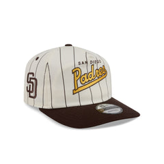 San Diego Padres Chrome White Pinstripe 19TWENTY Snapback Hat