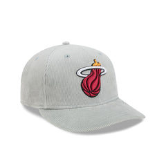 Miami Heat Light Gray Corduroy 59FIFTY Fitted Hat